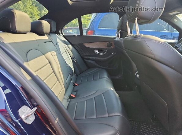 WDDWF4KB2JR416861 2018 MERCEDES-BENZ C Blue Vista de los asientos traseros