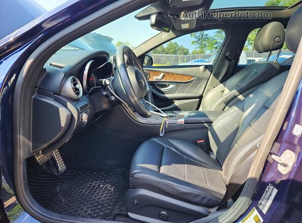 WDDWF4KB2JR416861 2018 MERCEDES-BENZ C Blue Vista interior delantera