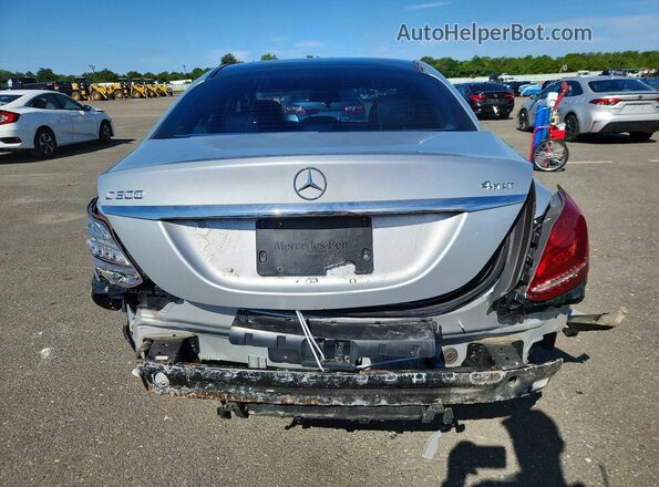 WDDWF4KB6GR143240 2016 MERCEDES-BENZ C Gray Вид ззаду