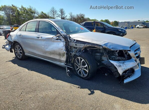 WDDWF4KB6GR143240 2016 MERCEDES-BENZ C Gray Передня права чверть