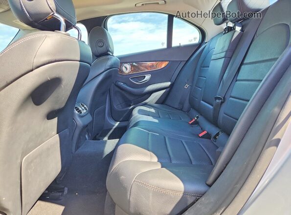 WDDWF4KB6GR143240 2016 MERCEDES-BENZ C Gray Вид задніх сидінь