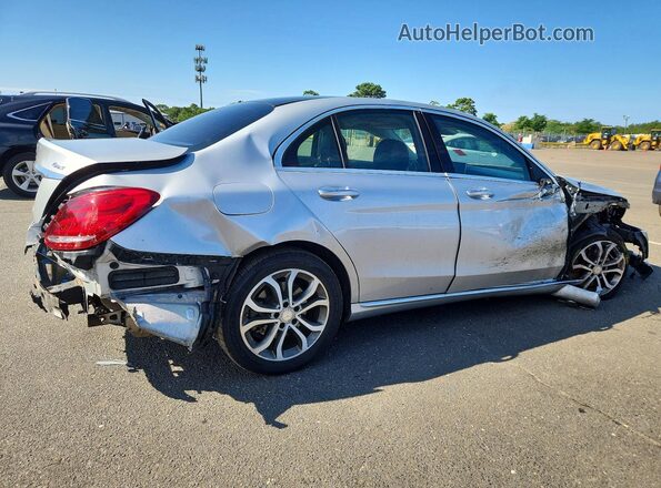 WDDWF4KB6GR143240 2016 MERCEDES-BENZ C Gray Задня права чверть