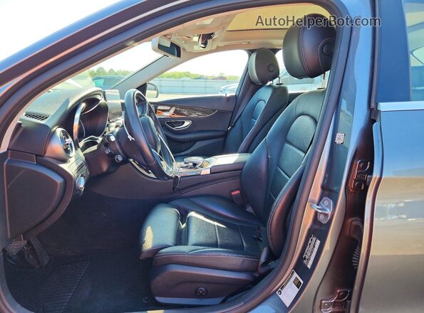 WDDWF4KB6JR373898 2018 MERCEDES-BENZ C Gray Front interior view