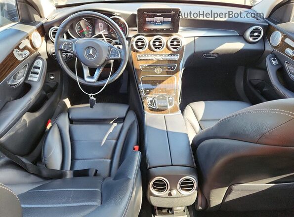 WDDWF4KB6JR373898 2018 MERCEDES-BENZ C Gray Dashboard view