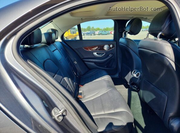 WDDWF4KB6JR373898 2018 MERCEDES-BENZ C Gray Rear seats view