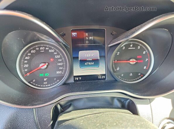 WDDWF4KB6JR373898 2018 MERCEDES-BENZ C Gray Instrument cluster view