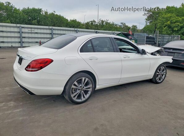 WDDWF4KB9JR323495 2018 MERCEDES-BENZ C White Задня права чверть
