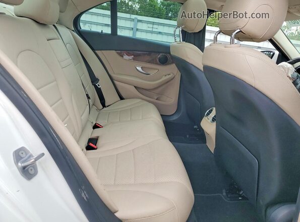 WDDWF4KB9JR323495 2018 MERCEDES-BENZ C White Вид задніх сидінь