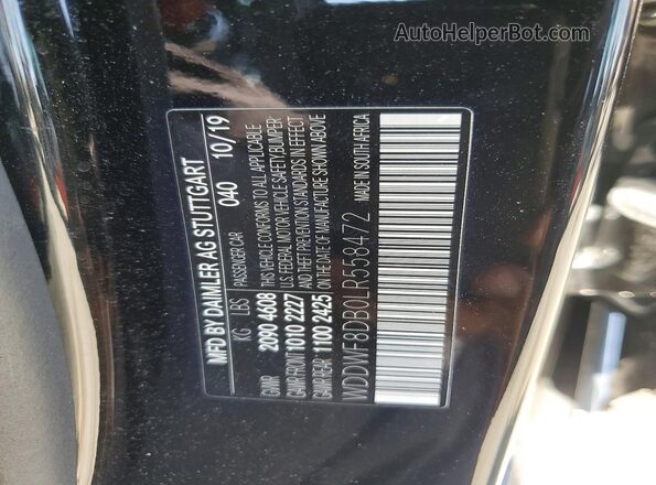 WDDWF8DB0LR558472 2020 MERCEDES-BENZ C Black Вид підкапотного простору