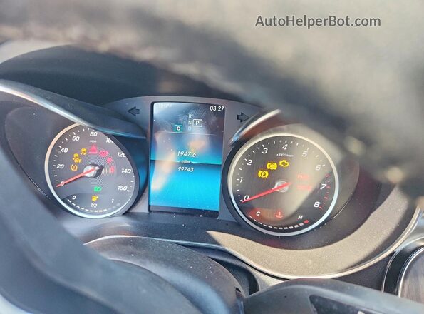 WDDWF8DB0LR558472 2020 MERCEDES-BENZ C Black Вид щитка приладів