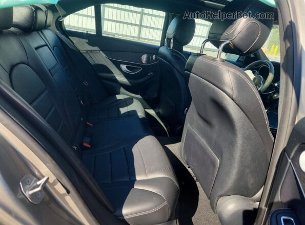 WDDWF8EB6LR561603 2020 MERCEDES-BENZ C Gray უკანა სავარძლების ხედი