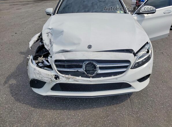 WDDWF8EBXKR512516 2019 MERCEDES-BENZ C Белый Вид задней части салона
