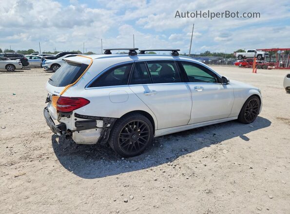 WDDWH8EB3KF841876 2019 MERCEDES-BENZ C White Trasero derecho