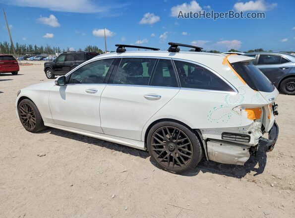 WDDWH8EB3KF841876 2019 MERCEDES-BENZ C White Trasero izquierdo