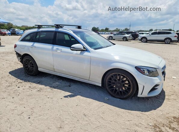 WDDWH8EB3KF841876 2019 MERCEDES-BENZ C White Delantero derecho