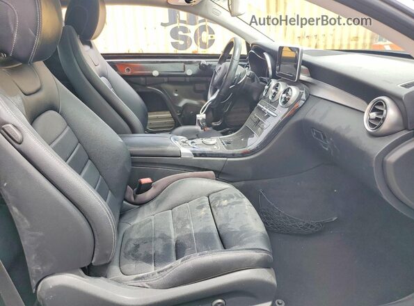 WDDWJ4JB0HF524679 2017 MERCEDES-BENZ C Black Rear seats view