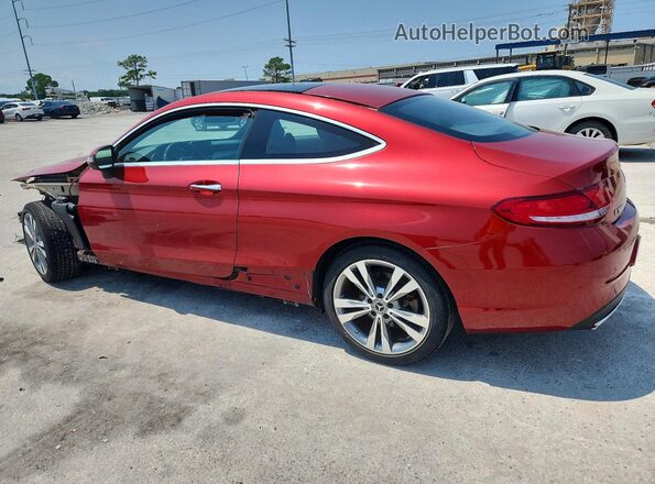 WDDWJ4JB1JF637966 2018 MERCEDES-BENZ C Red Tył lewy
