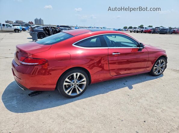 WDDWJ4JB1JF637966 2018 MERCEDES-BENZ C Red Tył prawy