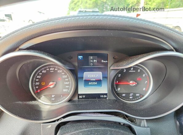 WDDWJ4KB3HF428060 2017 MERCEDES-BENZ C Черный Вид щитка приборов