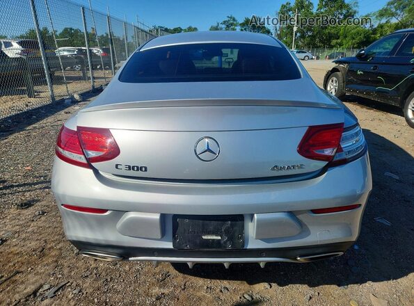 WDDWJ4KB3HF546691 2017 MERCEDES-BENZ C Silver უკანა ხედი