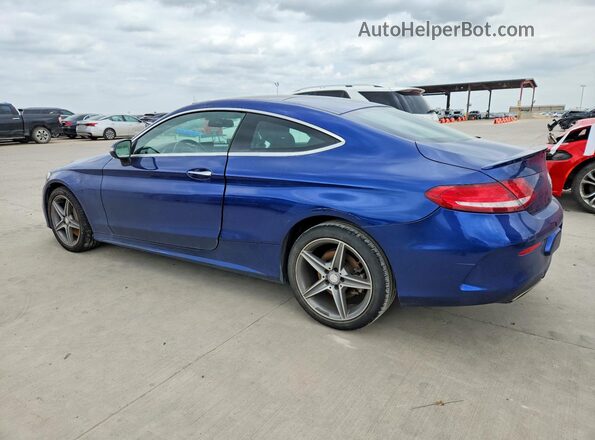 WDDWJ4KB5HF440078 2017 MERCEDES-BENZ C Blue Rear left