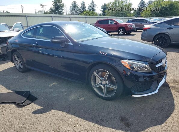 WDDWJ4KB8HF446487 2017 MERCEDES-BENZ C Черный Передняя правая четверть
