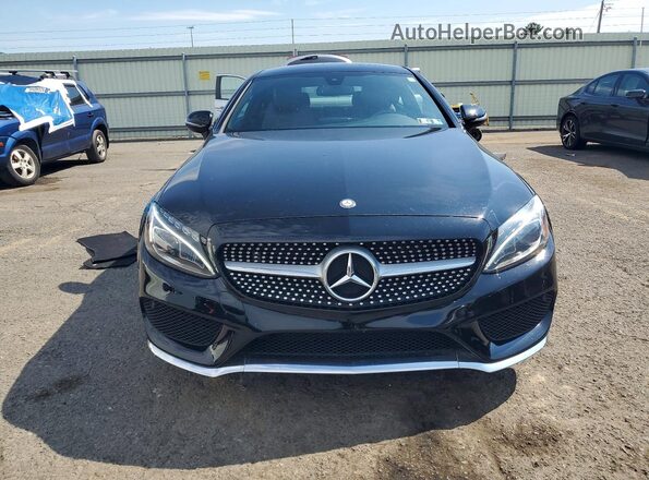 WDDWJ4KB8HF446487 2017 MERCEDES-BENZ C Черный Вид спереди