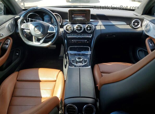 WDDWJ4KB8HF446487 2017 MERCEDES-BENZ C Черный Вид панели приборов
