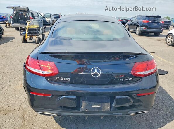 WDDWJ4KB8HF446487 2017 MERCEDES-BENZ C Черный Вид сзади