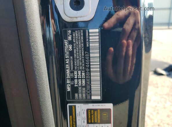 WDDWJ4KB8HF446487 2017 MERCEDES-BENZ C Черный Вид подкапотного пространства