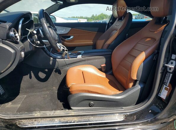 WDDWJ4KB8HF446487 2017 MERCEDES-BENZ C Черный Вид салона спереди