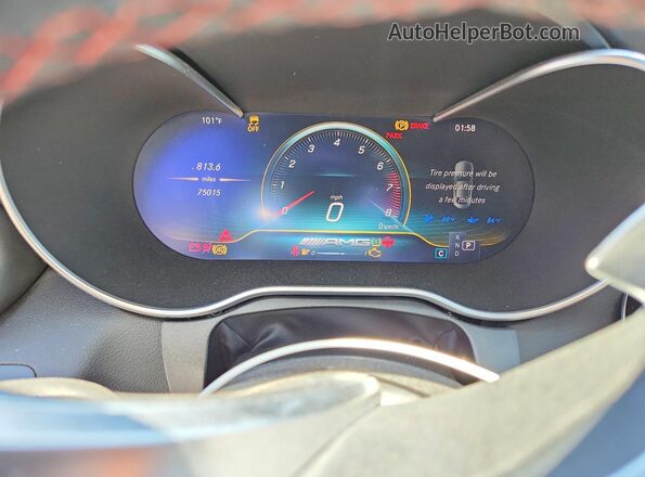 WDDWJ6EB0KF844890 2019 MERCEDES-BENZ C Черный Вид щитка приборов
