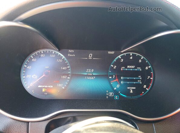 WDDWJ6EB7LF976532 2020 MERCEDES-BENZ C Black Vista del cuadro de instrumentos