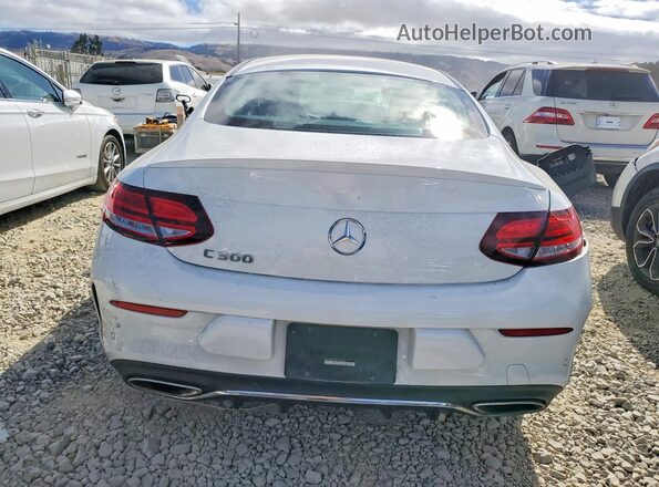 WDDWJ8DB9KF844593 2019 MERCEDES-BENZ C White Rear view
