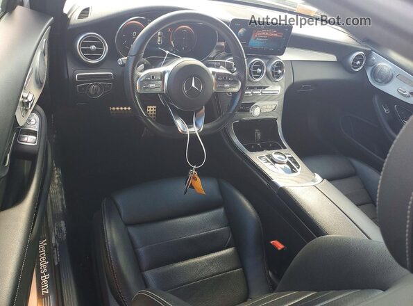 WDDWJ8DB9KF844593 2019 MERCEDES-BENZ C White Dashboard view