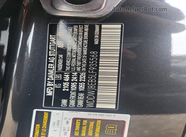 WDDWJ8EB5LF935568 2020 MERCEDES-BENZ C Угольный Вид подкапотного пространства