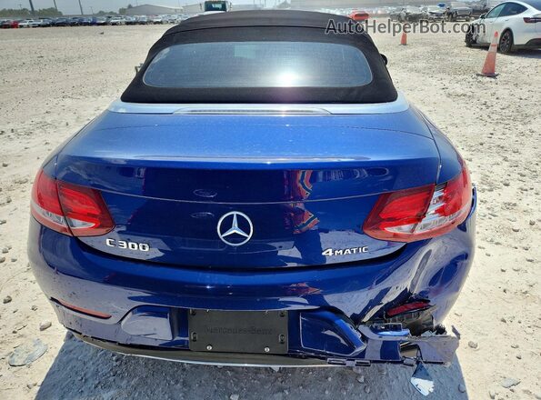 WDDWK4KB3HF440903 2017 MERCEDES-BENZ C Blue Вид ззаду
