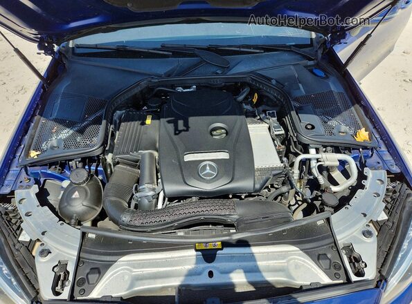 WDDWK4KB3HF440903 2017 MERCEDES-BENZ C Blue Вид задньої частини салону