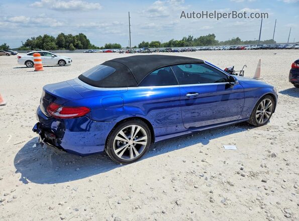 WDDWK4KB3HF440903 2017 MERCEDES-BENZ C Blue Задня права чверть
