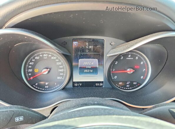 WDDWK4KB3HF440903 2017 MERCEDES-BENZ C Blue Вид щитка приладів