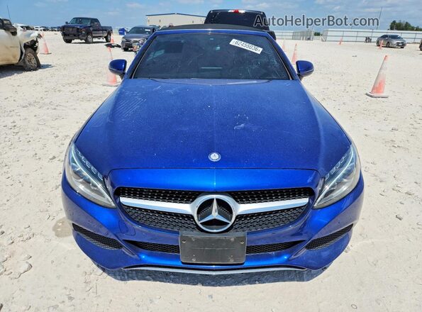WDDWK4KB3HF440903 2017 MERCEDES-BENZ C Blue Вид спереду