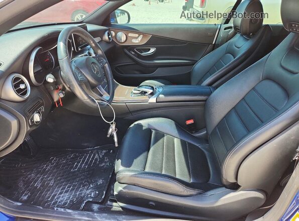 WDDWK4KB3HF440903 2017 MERCEDES-BENZ C Blue Вид салону спереду