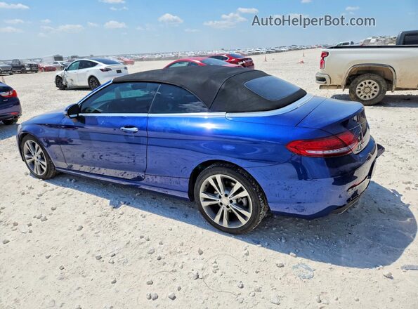 WDDWK4KB3HF440903 2017 MERCEDES-BENZ C Blue Задня ліва чверть
