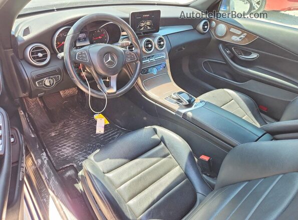 WDDWK4KB3HF440903 2017 MERCEDES-BENZ C Blue Вид панелі приладів