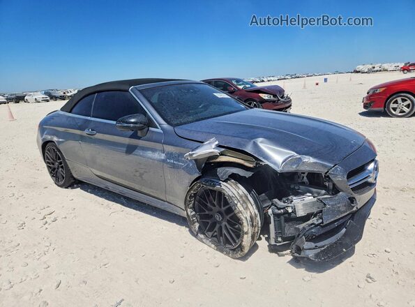 WDDWK8HB6JF662453 2018 MERCEDES-BENZ C Gray Передня права чверть