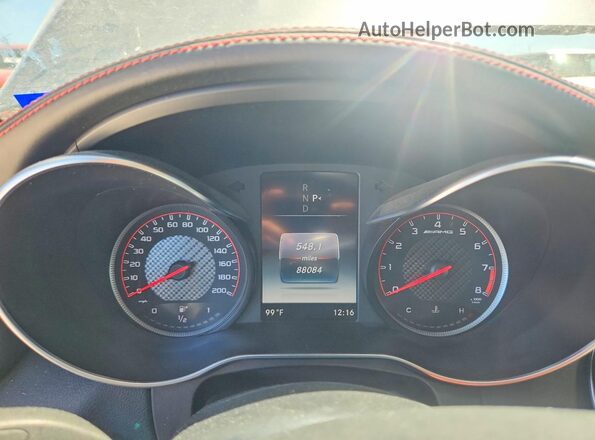 WDDWK8HB6JF662453 2018 MERCEDES-BENZ C Gray Вид щитка приладів