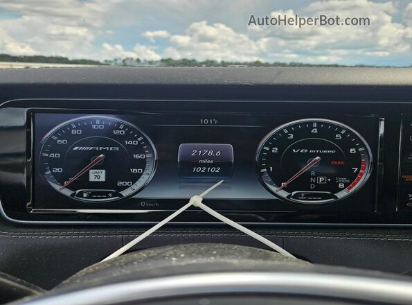 WDDXJ7JB3GA014845 2016 MERCEDES-BENZ S Gray Vista del cuadro de instrumentos