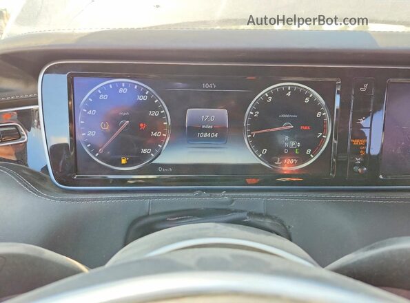 WDDXK8CB3HA019349 2017 MERCEDES-BENZ S Blue Vista del cuadro de instrumentos