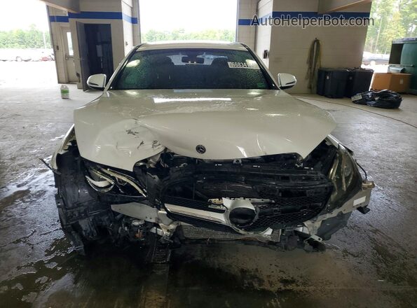 WDDZF4JB0JA332342 2018 MERCEDES-BENZ E White Widok z przodu