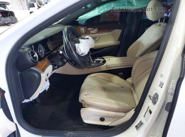 WDDZF4JB0JA332342 2018 MERCEDES-BENZ E White Widok wnętrza z przodu
